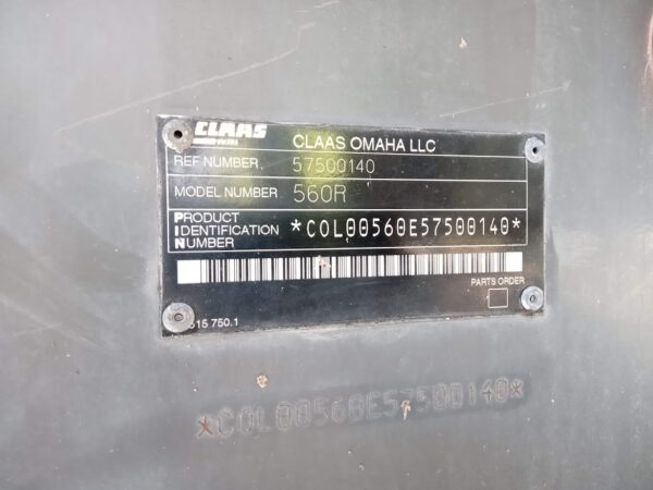 TRILLADORA CLAAS LEXION 560R CAT <br> NS:57500140 - Image 3